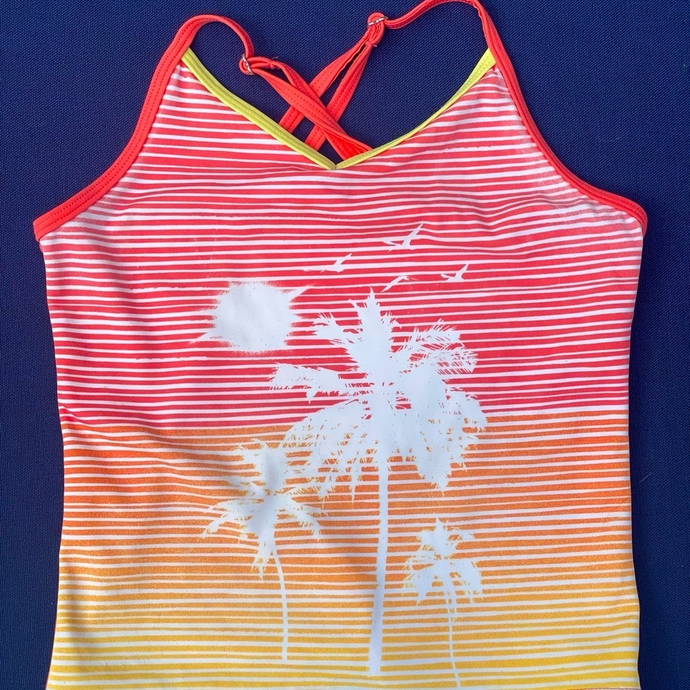 Land End kids bathing suit top